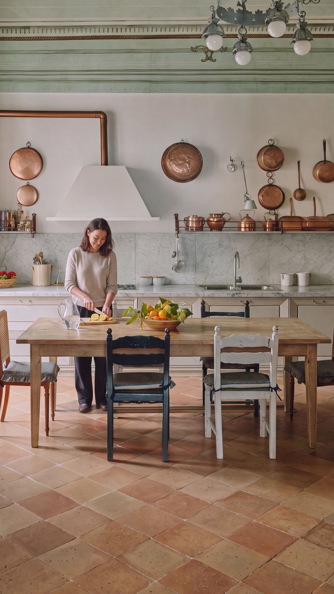 A handmade Lumbr dining table